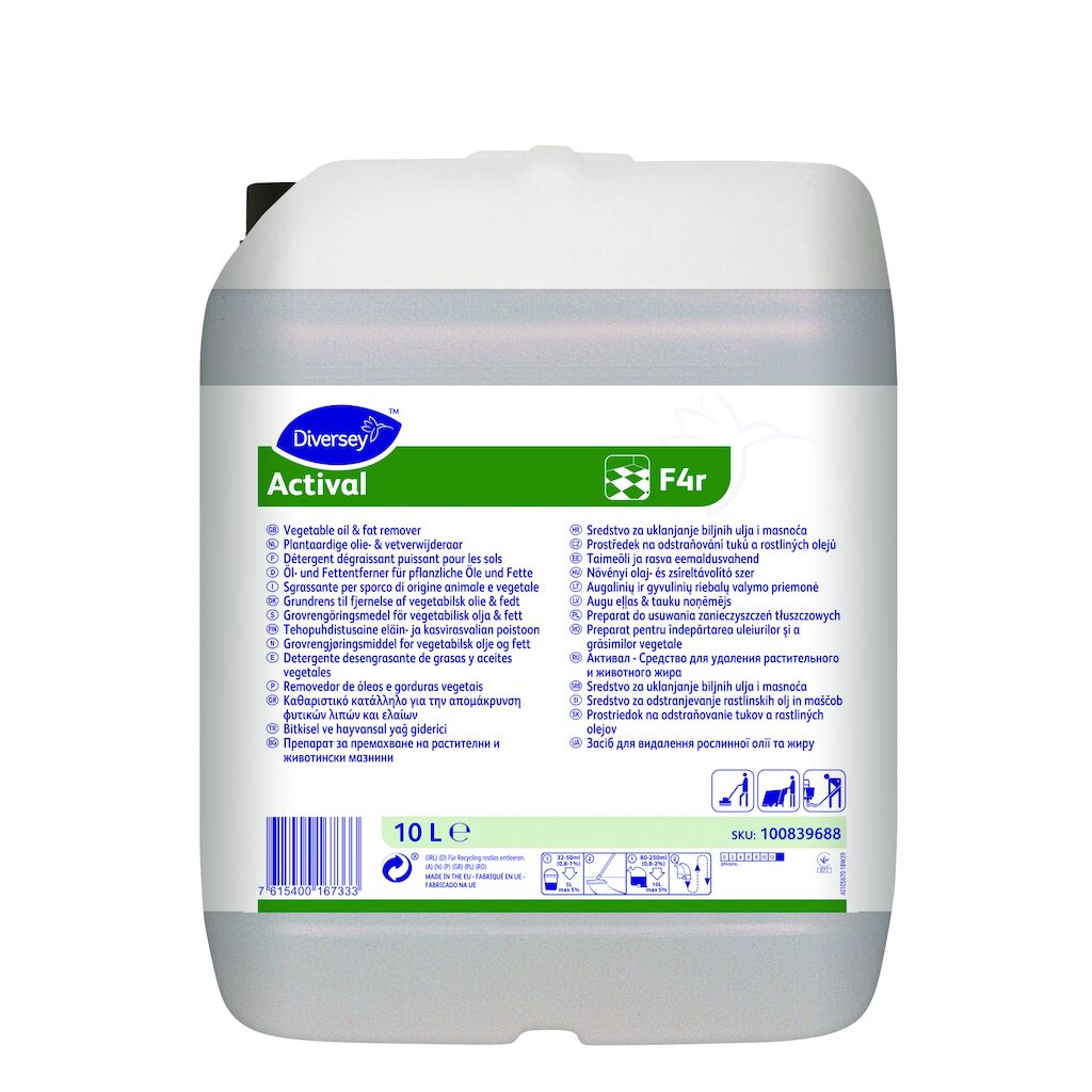 Actival F4r 10L - Öl- und Fettentferner für pflanzliche Öle und Fette