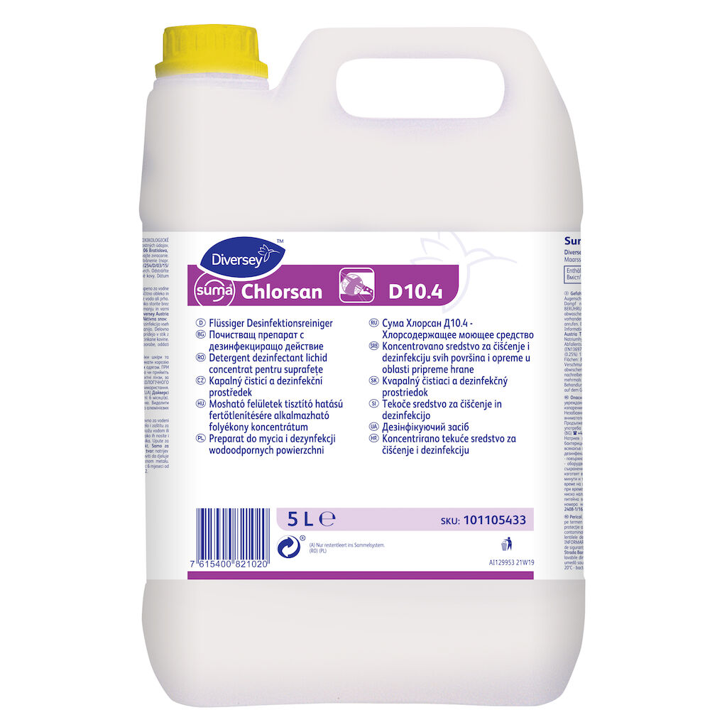 Suma Chlorsan D10.4 2x5L - Flüssiger, chlorhaltiger Desinfektionsreiniger