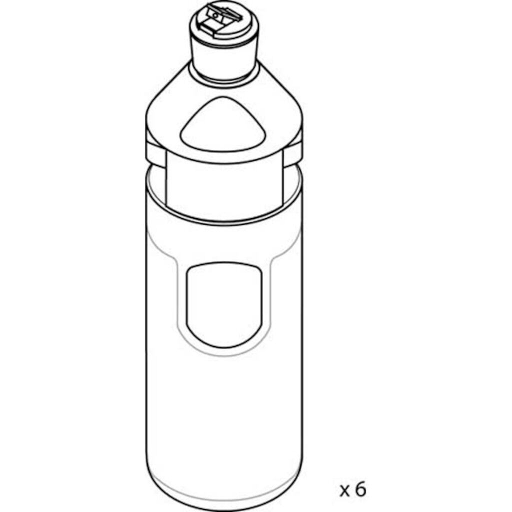 Room Care R1-plus Pur-Eco Empty Bottlekit - 750ml 6x1Stk. - Leerflaschen für Divermite®/Diverflow® System 750ml für Room Care R1 Pur-Eco