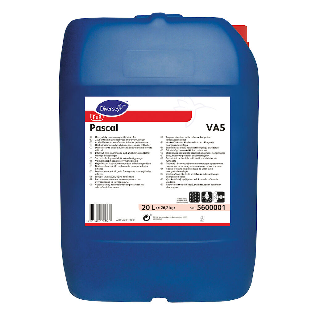 Pascal VA5 20L - Hochwirksamer, nicht schäumender, saurer Entkalker