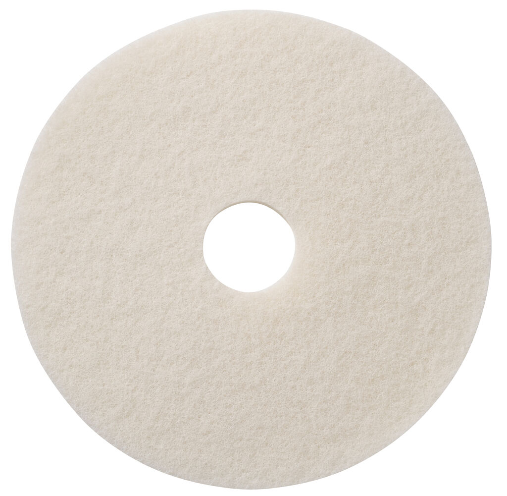 TASKI Americo Pad - White 5Stk. - 20" / 51 cm - Weiß - Sanftes Polierpad für beschichtete Böden