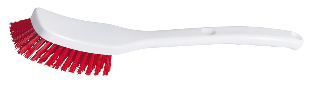 Short Handle Brush Medium 2x1Stk. - 295 x 40 x 55 mm - Rot - Mittlere Härte - 295 x 40 x 55 mm