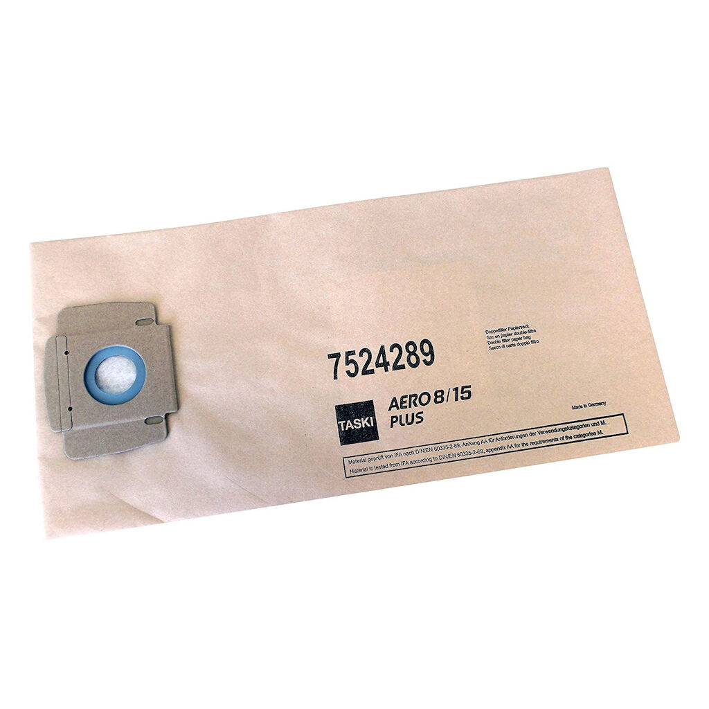 TASKI AERO Double Filter Paper Dust Bags 1x10Stk. - Einfacher Papiersack, passend für alle Aero-Modelle