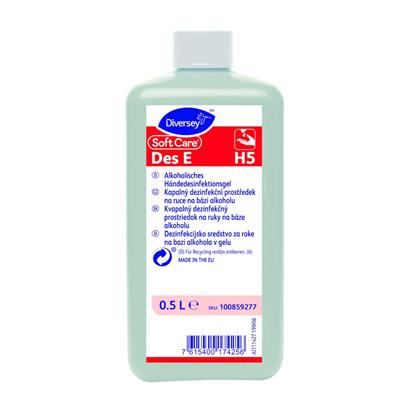 Soft Care Des E H5* H5 10x0.5L - Alkoholisches Händedesinfektionsgel auf Ethanolbasis zur hygienischen Händedesinfektion