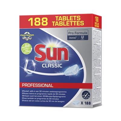 Sun Pro Formula Classic Tablets 188Stk. - Geschirrspültabletten Classic, geeignet für Haushaltsgeschirrspüler