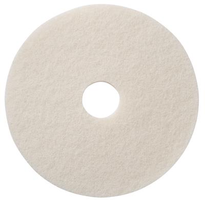 TASKI Americo Pad - White 5Stk. - 15" / 38 cm - Weiß - Sanftes Polierpad für beschichtete Böden
