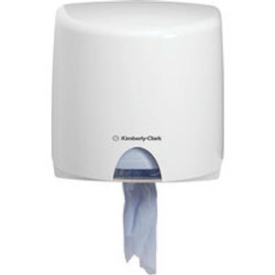KC Aquarius Wiper Dispenser Roll Control 1Stk. - Weiß - Kunststoffspender weiß - für die Einzelblattentnahme von WYPALL RCS Wischtüchern, beugt unkontrolliertem Verbrauch wirkungsvoll vor.