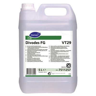 Divodes FG VT29 2x5L - Gebrauchsfertiges, schnell wirkendes Sprühdesinfektionsmittel mit Sofort- und Langzeitwirkung