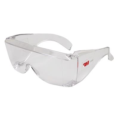 Safety Glasses 3M 1Stk. - Kompaktes Design; Weiche und schmale Bügelenden; Erhöhter Tragekomfort; Sicherer Sitz der Schutzbrille; Ermöglicht das Tragen über Korrektionsbrille; Entspricht den Kriterien der EN166