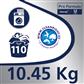 Omo Professional Advance Vollwaschmittel 10.45kg - Enzymatisches Pulverwaschmittel, geeignet für alle Textilien, ideal zur Entfernung hartnäckiger Flecken