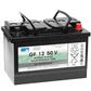 Battery Gel 1Stk. - 12V/50Ah/5 - Gelbatterie, Betriebsspannung 12V, Kapazität 50Ah, wartungsfrei, einsetzbar für TASKI swingo 455/755/855/955/1255, Stolzenberg KSE910/1000, 1 Jahr Garantie